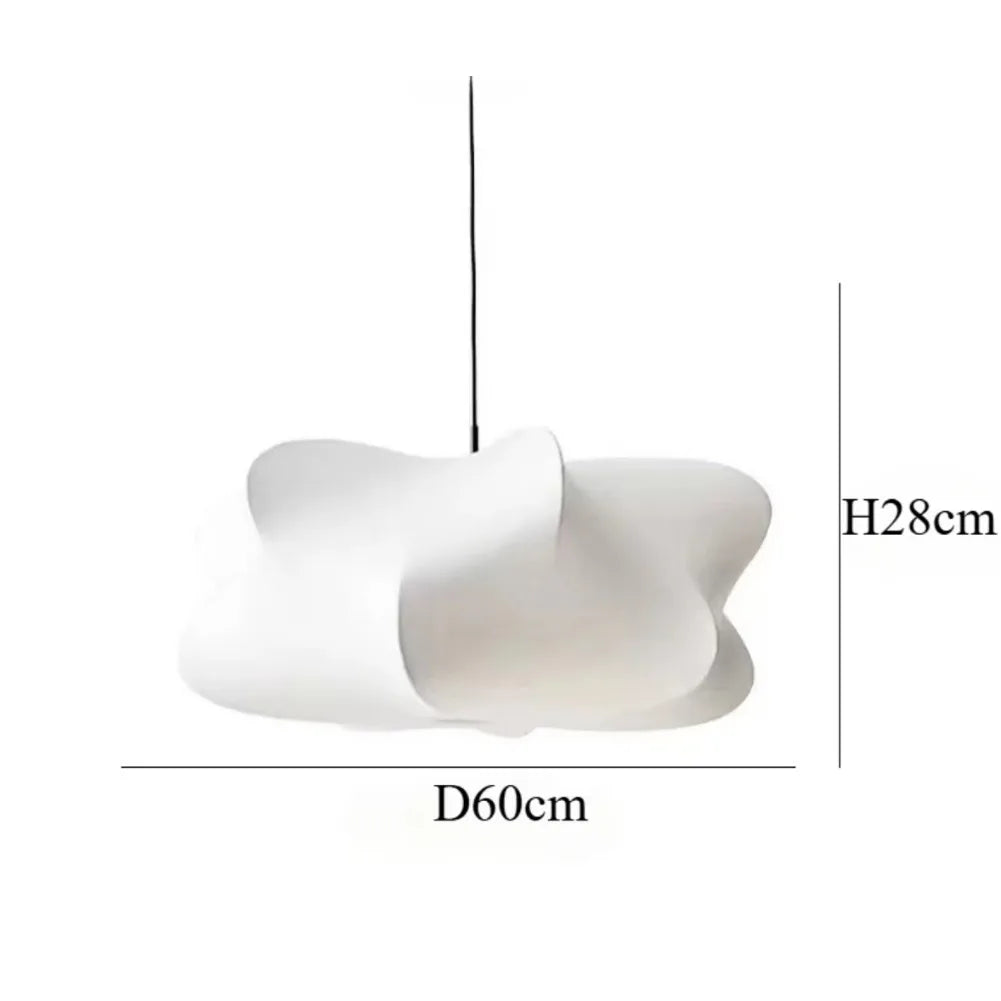 Suspension Nuage Wabi-Sabi – Lustre japandi en tissu Ø 40 / 50 cm