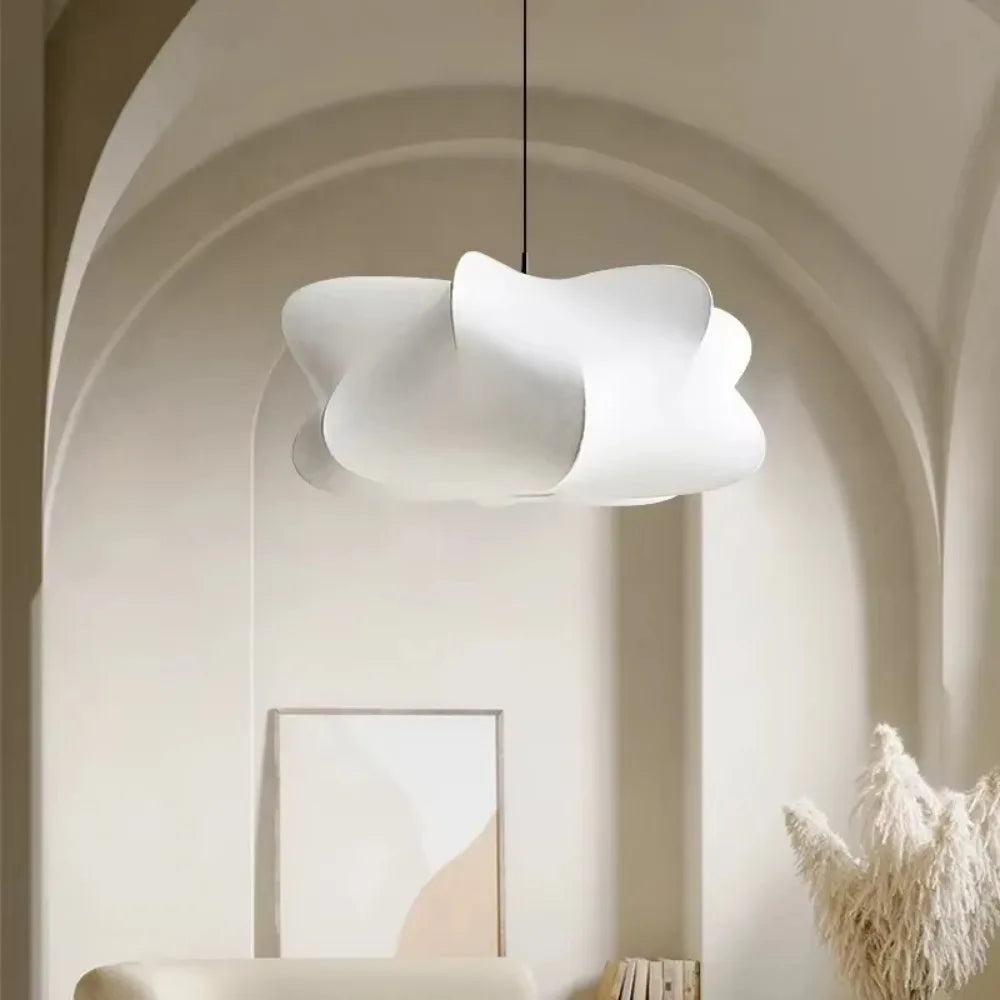 Suspension Nuage Wabi-Sabi – Lustre japandi en tissu Ø 40 / 50 cm