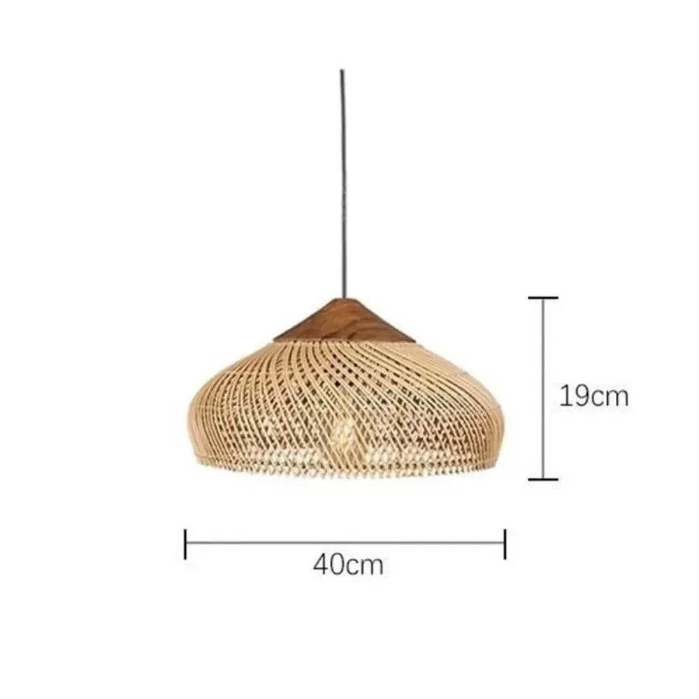 Lustre Osier Bohème – Suspension osier tressée main Ø 40 cm