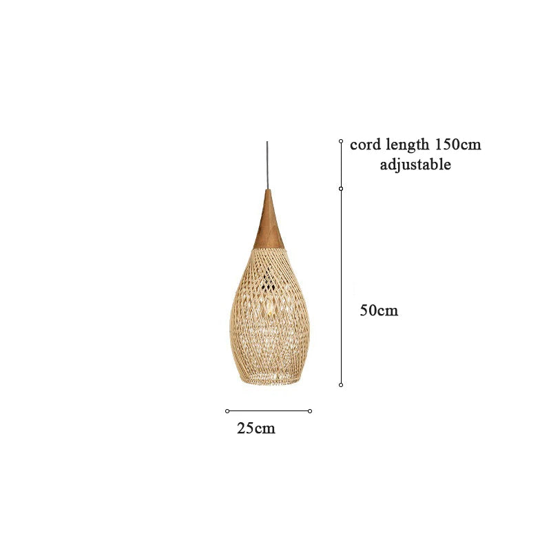 Grand Lustre Osier Naturel – Suspension osier XXL tressée main