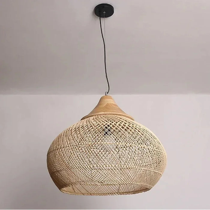 Lustre Osier Bohème – Suspension osier tressée main Ø 40 cm