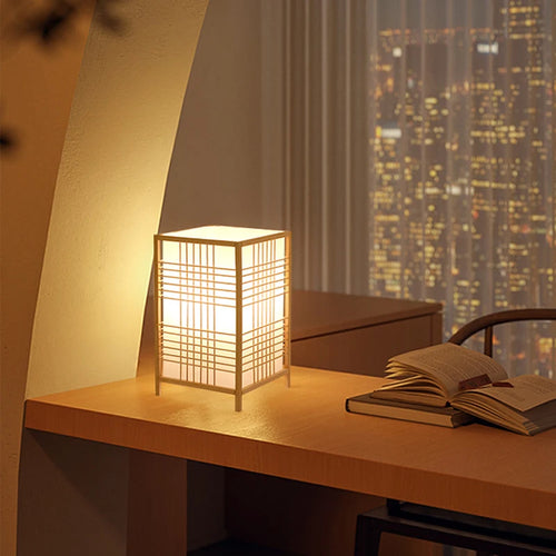 Lampe de Chevet Japonaise – Lanterne bois ou bambou tressé