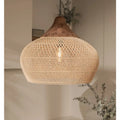 Grand Lustre Osier Naturel – Suspension osier XXL tressée main