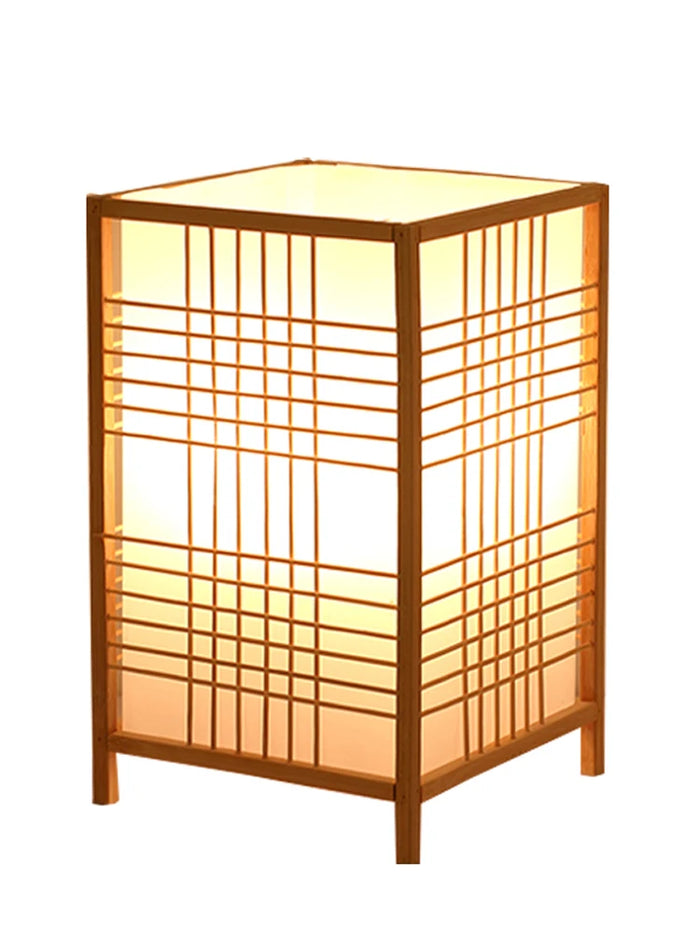 Lampe de Chevet Japonaise – Lanterne bois ou bambou tressé